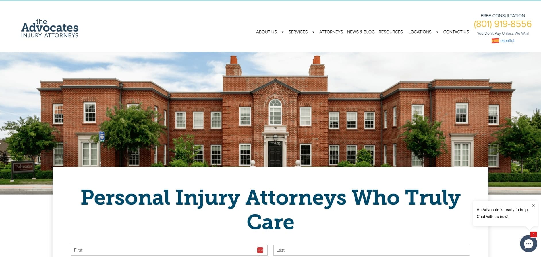 The Advocates Utah Website